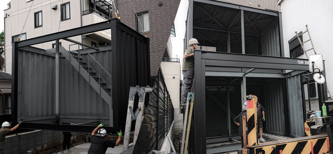 基礎工事・コンテナ設置工事のイメージ写真